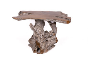Mesa en raíz de teca