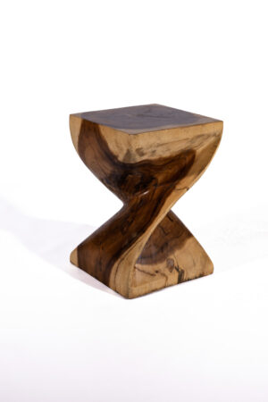 Taburete twist teca