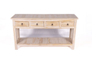Consola 4 Cajones Blanco Lavado