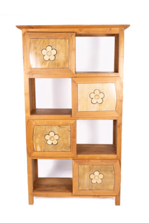 Librería Premium Teca Floral