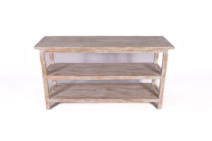 Mesa Estantería Blanco Lavado