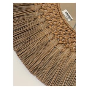 Espejo sol de fibra natural 80 cm