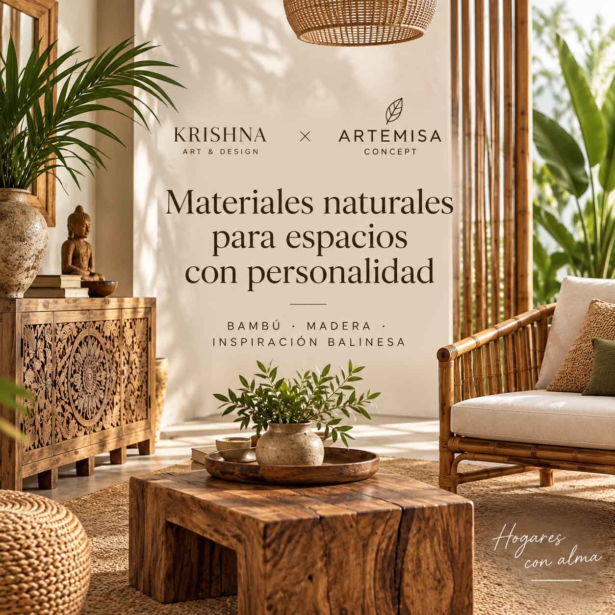 Muebles de bambú y madera de Krishna Art & Design y Artemisa Concept